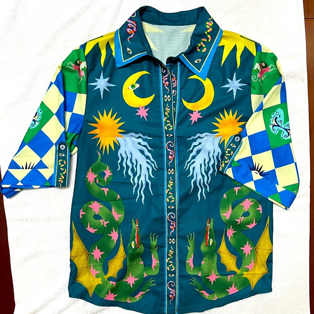 Magical Button-Down Shirt, Size Small